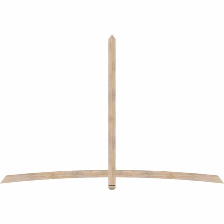 Ekena Millwork Bellingham Smooth Timber Gable Bracket, Douglas Fir, 108"W x 72"H x 1 1/2"D x 3 1/2"F, 16/12 Pitch GBW108X72X0204BEL00SDF